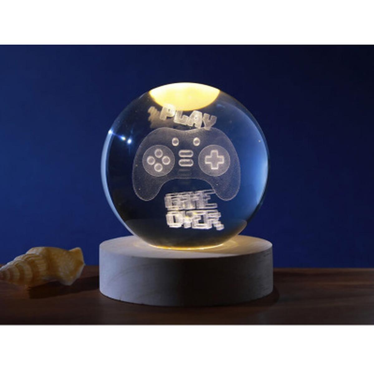 Lampada a sfera cristal 8 cm