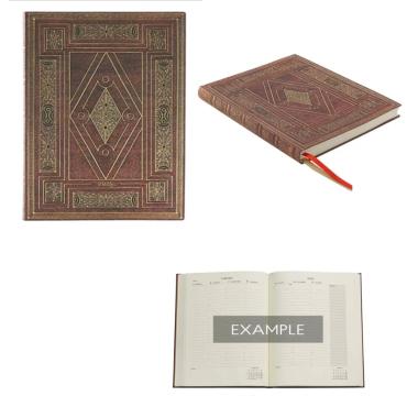 Agenda paprtblanks 2025 first folio 13 mesi flexis agenda docente ultra 17,5x22,5 cm