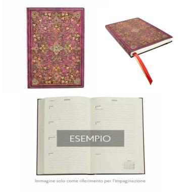 Agenda paperblanks 2025 giubileo di diamante 12 mesi flexis orizzontale midi 12x17,5 cm