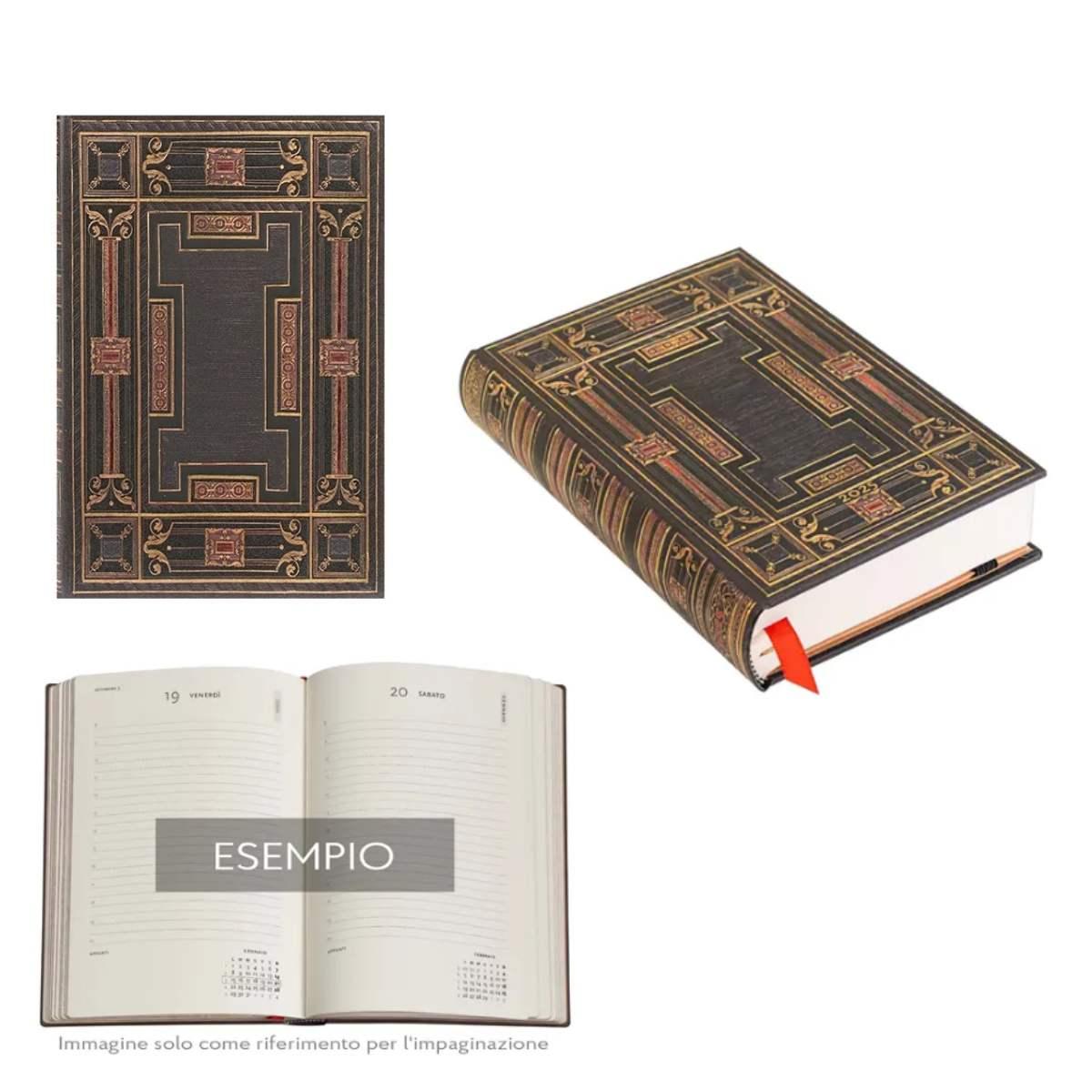 Agenda paperblanks 2025 onice 12 mesi giornaliera mini 9,5x14 cm