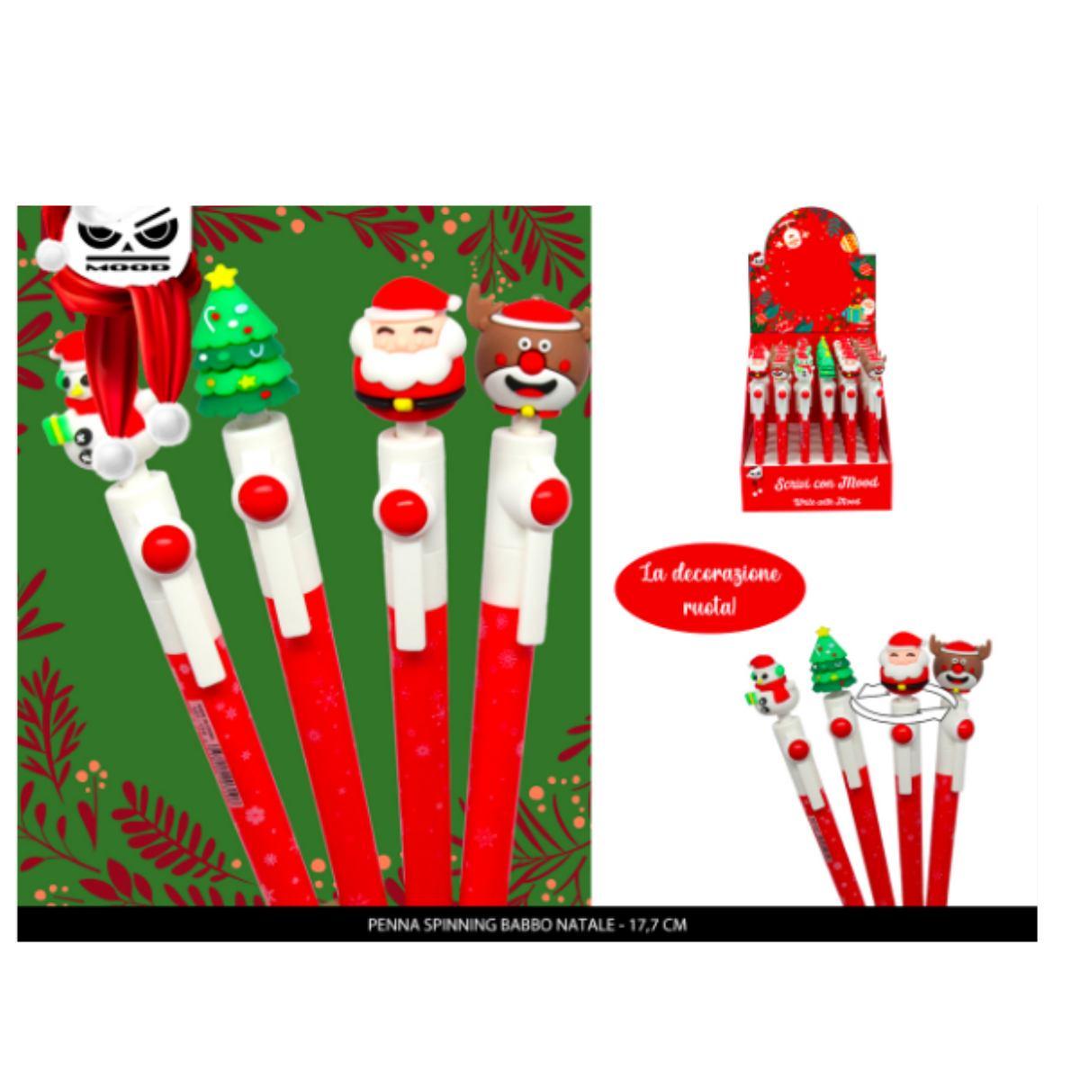 Penna spinning babbo natale