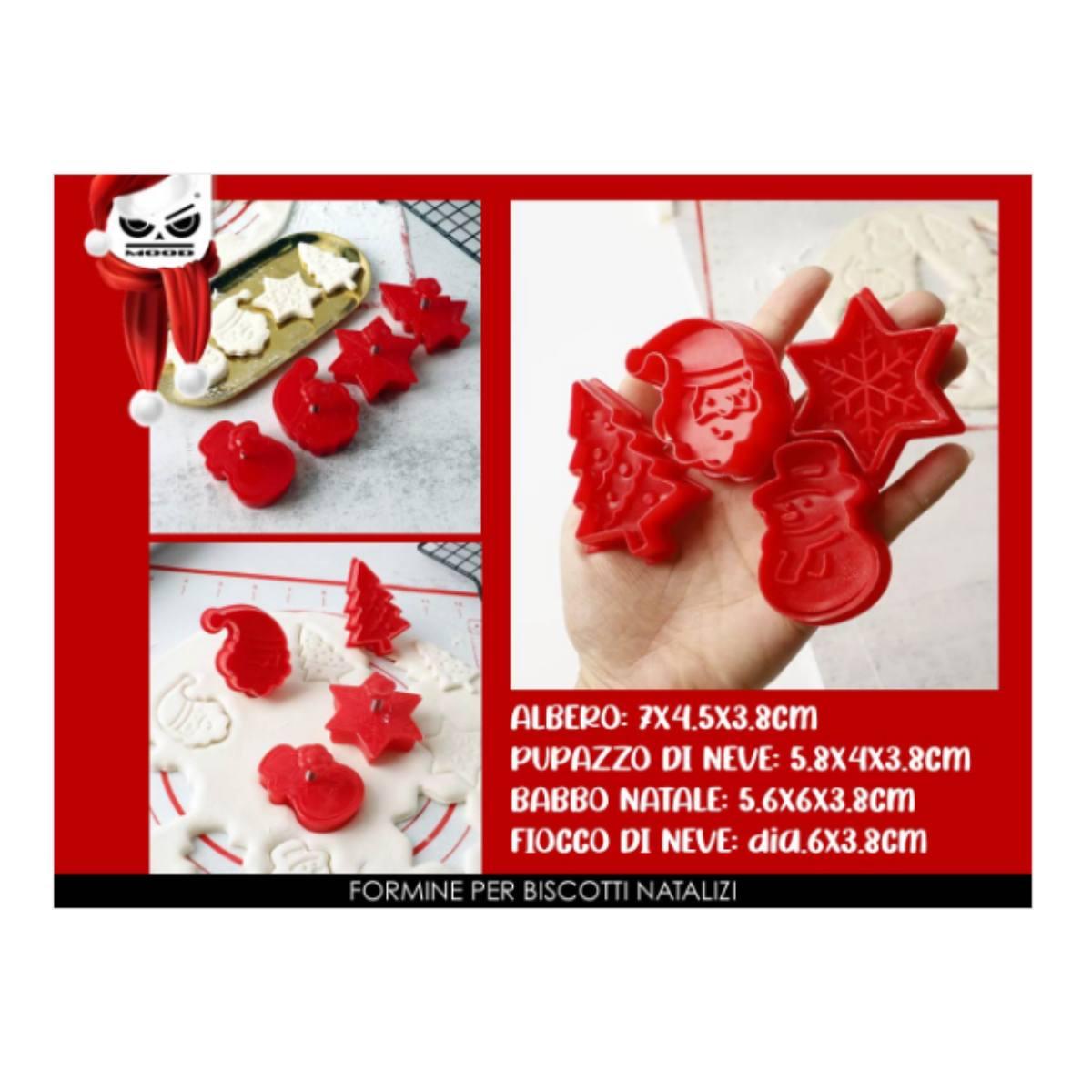 COOKING MOOD FORMINE SET 4 PER BISCOTTI NATALIZI<br />