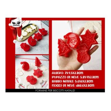COOKING MOOD FORMINE SET 4 PER BISCOTTI NATALIZI