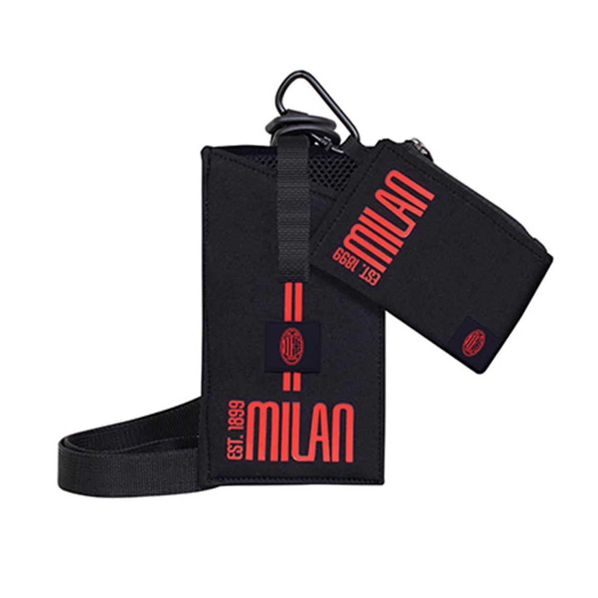 Set portamonete e porta telefono free to dream milan