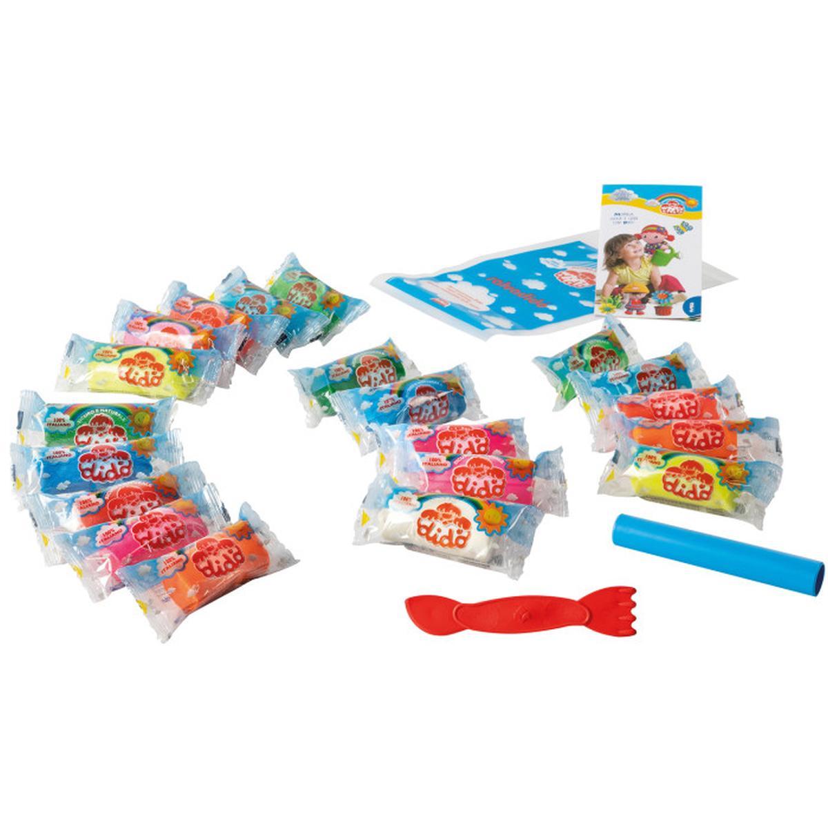 Pasta da modellare didÒ valigetta maxi arcobaleno fila