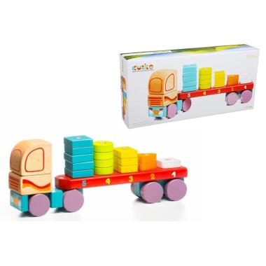 Camion legno numeri forme e colori