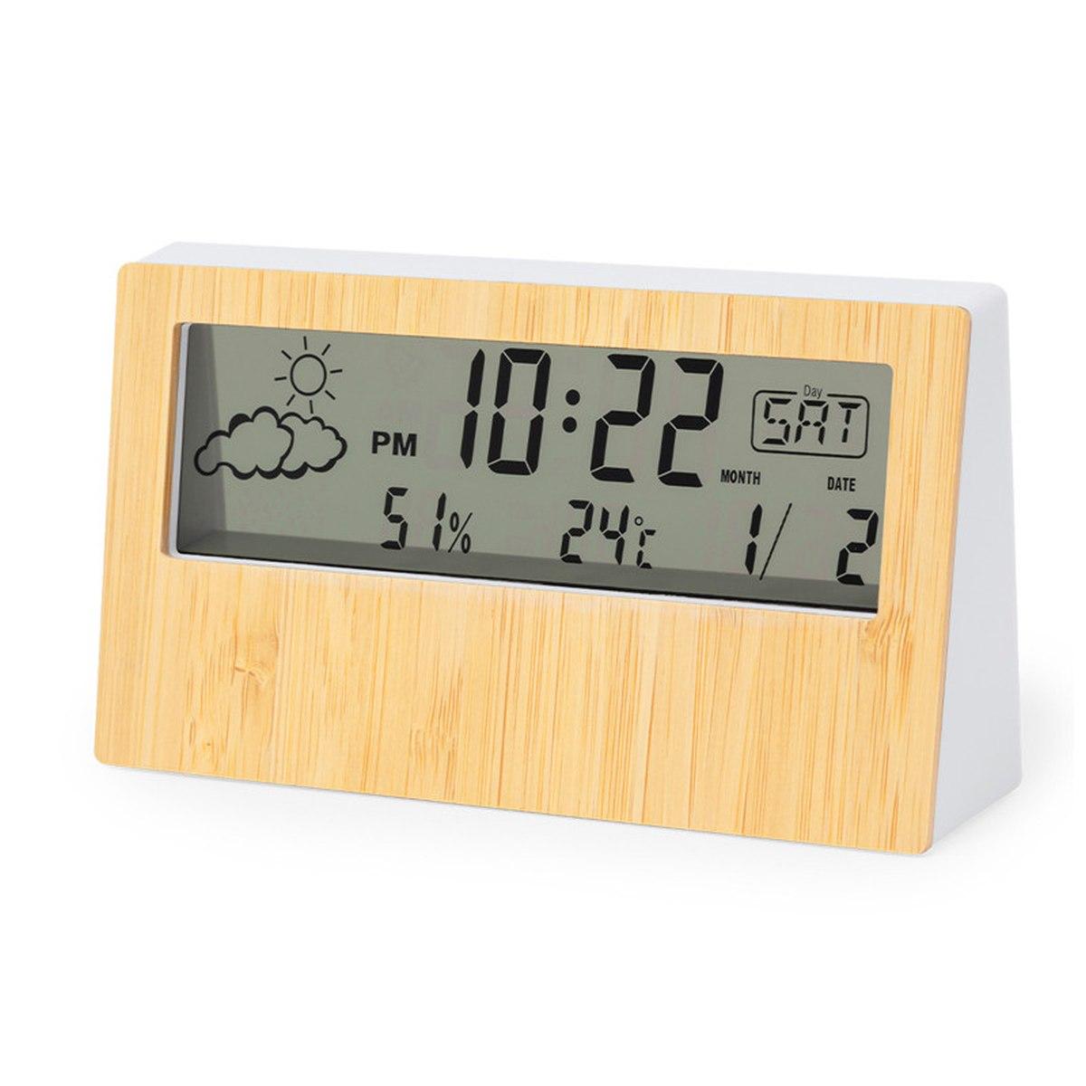 Orologio digitale in bamboo