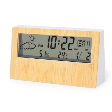 Orologio digitale in bamboo