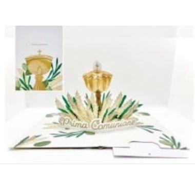 BIGLIETTO POP UP PRIMA COMUNIONE<br />