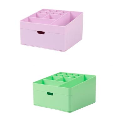 Organizer quadrato per trucchi con cassetto