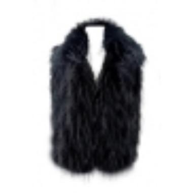 Gilet donna in poliestere basile colore nero