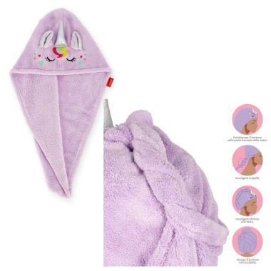 Asciugamano per capelli a turbante love my hair