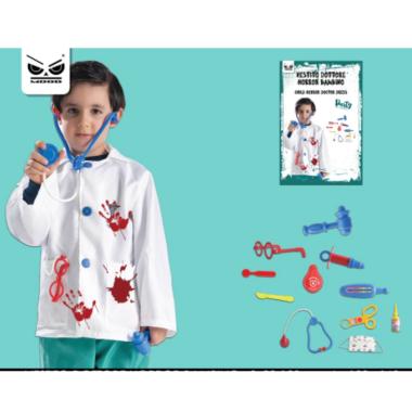 Vestito dottore horror bambino con accessori