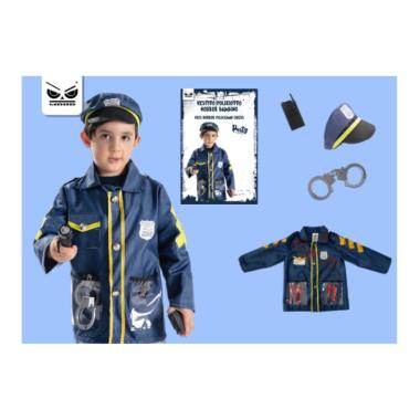 Vestito poliziotto horror bambino con accessori