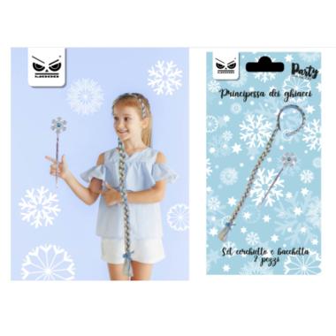 Set principessa dei ghiacci cerchietto bacchetta