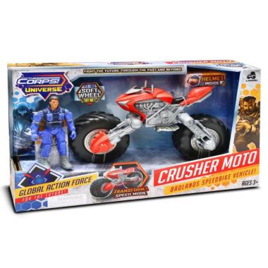 Moto snodata con personaggio