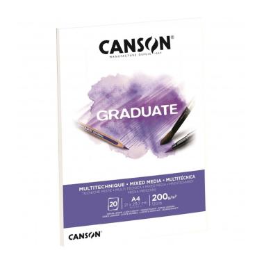 Blocco graduate a4 multitecnica 200gr