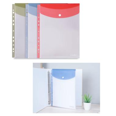 Buste con bottone a4 verticale per  raccoglitore