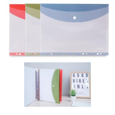 Busta in ppl a4 orizzontale per raccoglitore