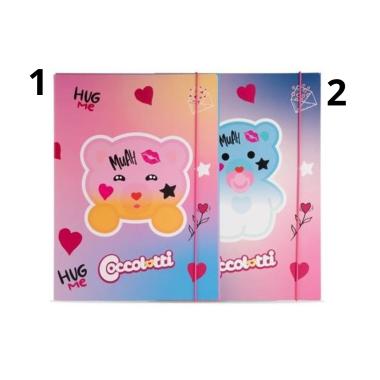 Cartellina con elastico coccolotti love e tel