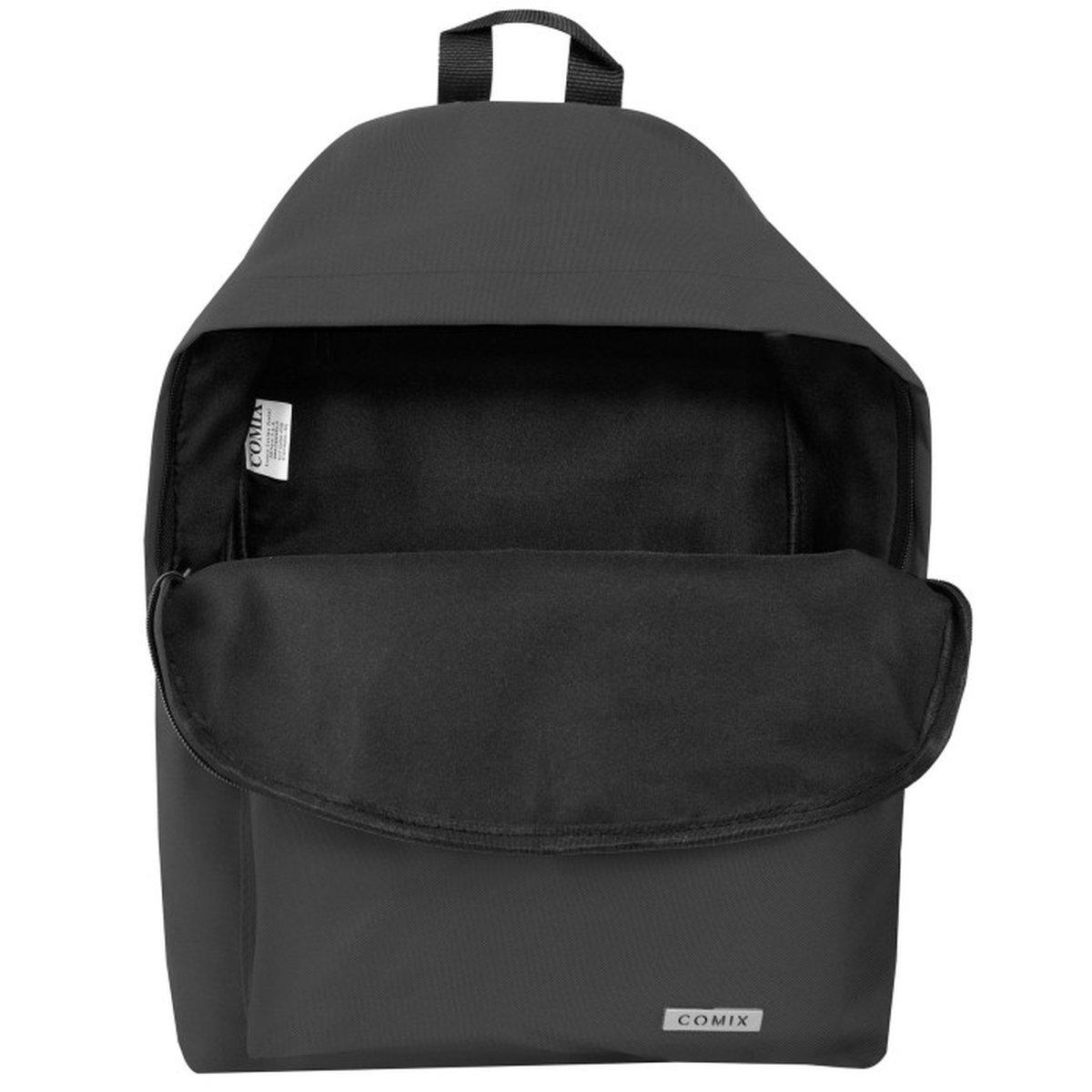 Zaino americano monocolore nero comix