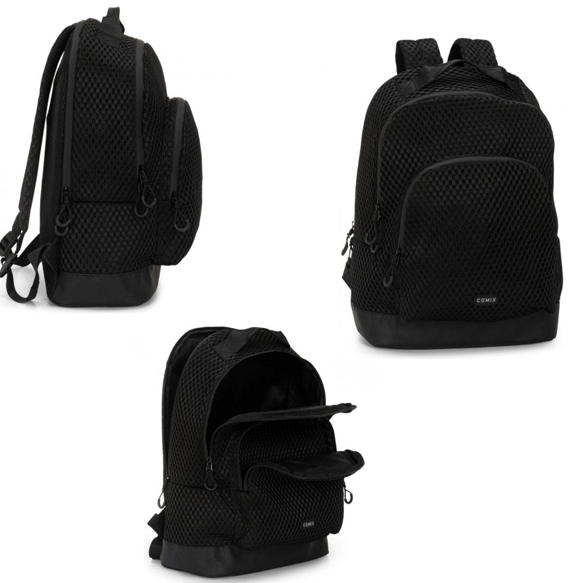 Zaino organizzato mesh nero special comix