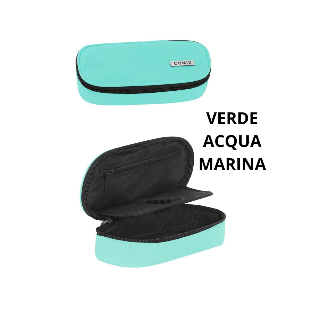 Astuccio bustina ovale organizzato 22x5x7 monocolore comix