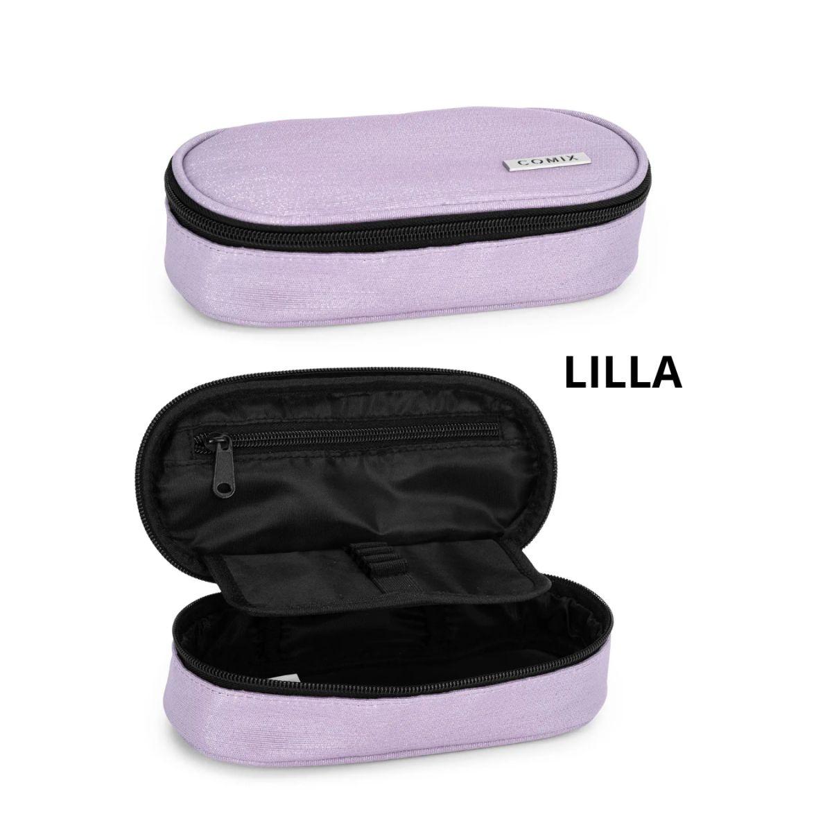 Astuccio bustina ovale organizzato 22x5x7 monocolore comix