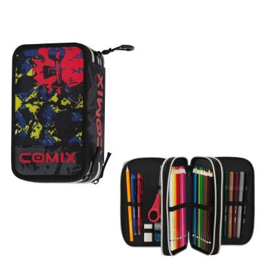 Astuccio 3zip wbs skull comix