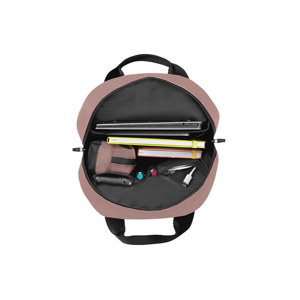 Tote backpack comix campus woman mauve pink