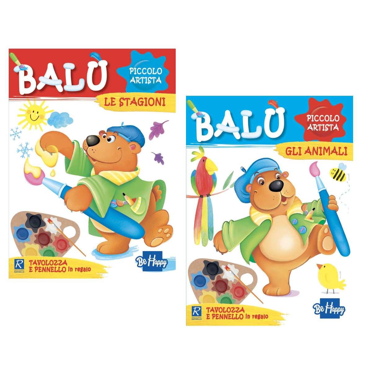 Balu' piccolo artista con tavolozza e pennello in regalo