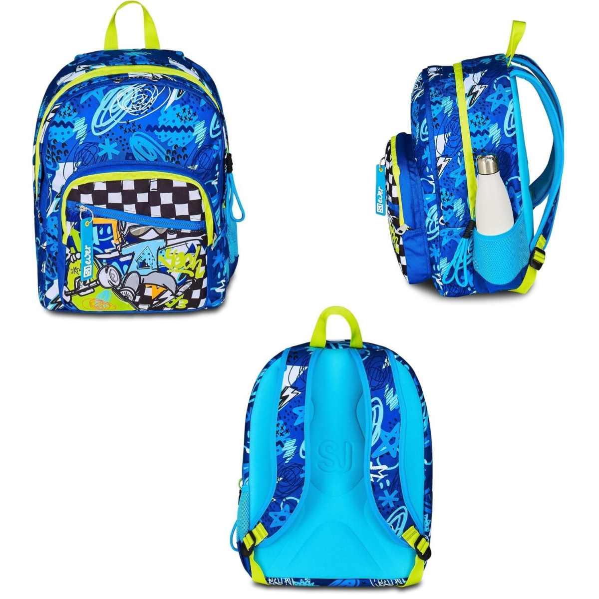 Zaino scuola doppio scomparto sj gang ever skate boy seven