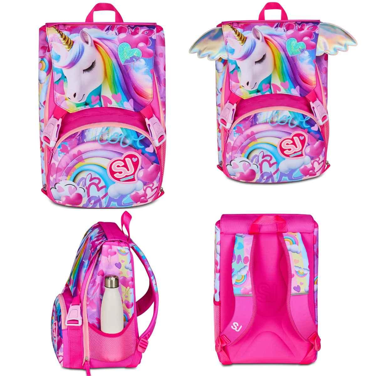 Zaino estensibile big - flyunicorn girl