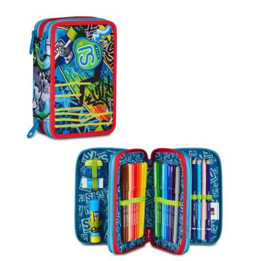 Astuccio 3 zip sj gang sharky skate