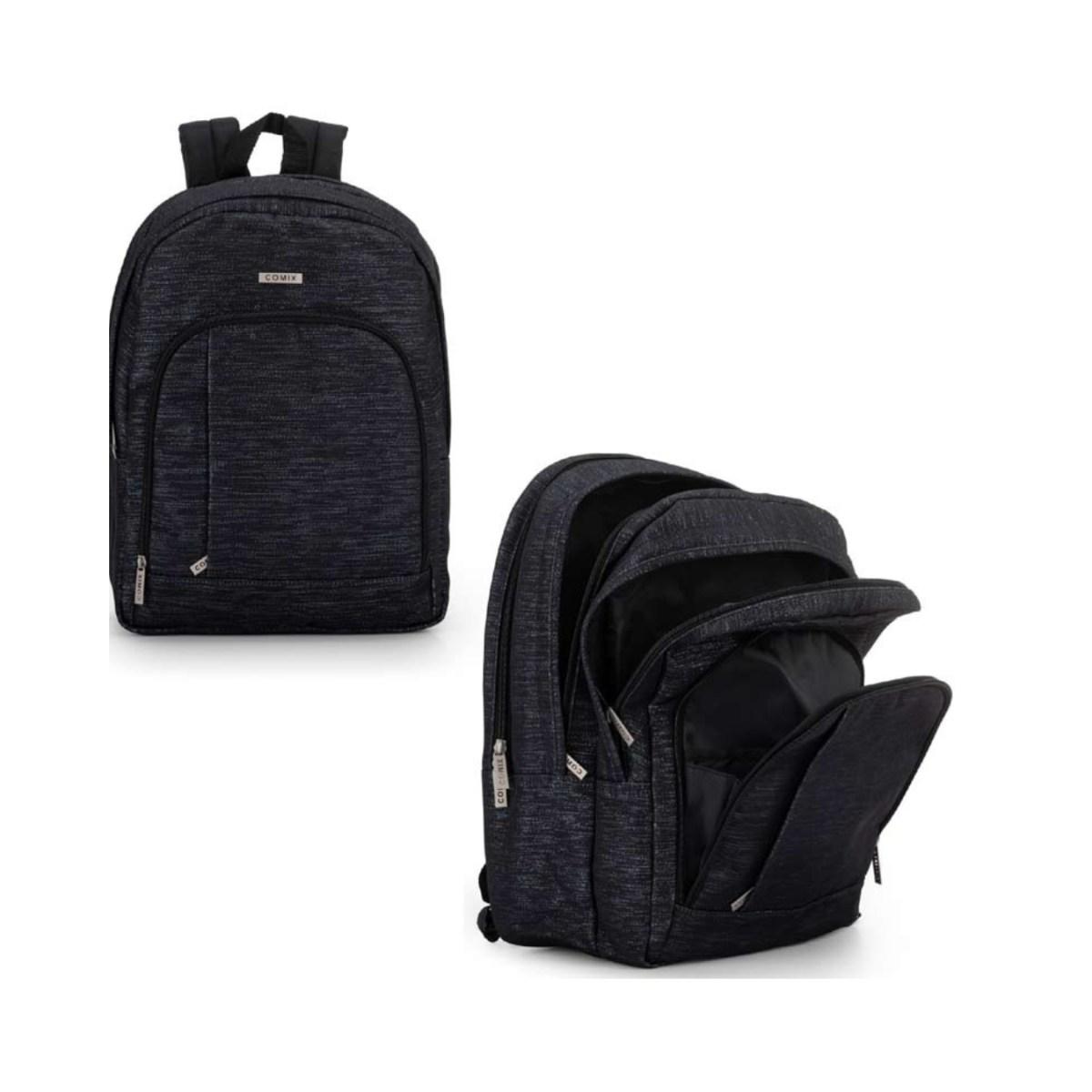 Zaino organizzato lurex nero comix