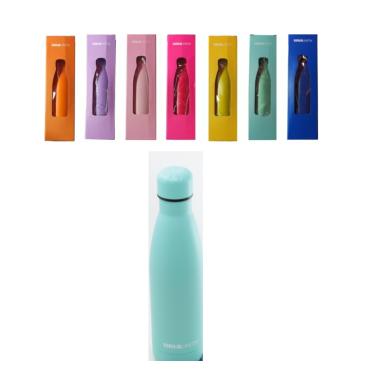 Borraccia 500 ml in acciaio tinta unita