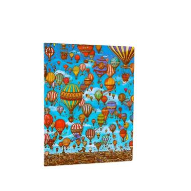 TACCUINO A COPERTINA MORBIDA FESTIVAL DELLE MONGOLFIERE 17,5X22,5X12 CM<br />