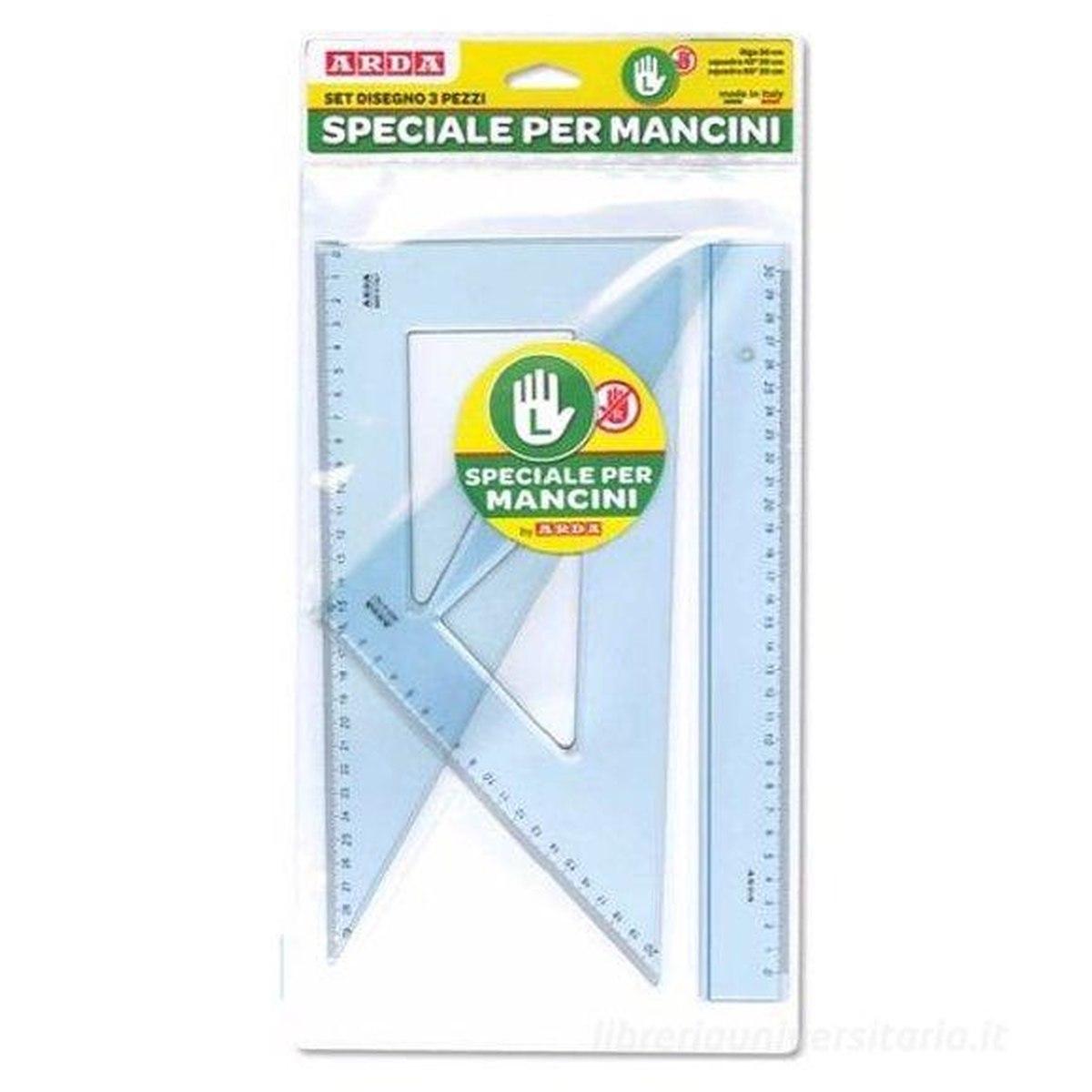 Set disegno 3 pezzi per mancini