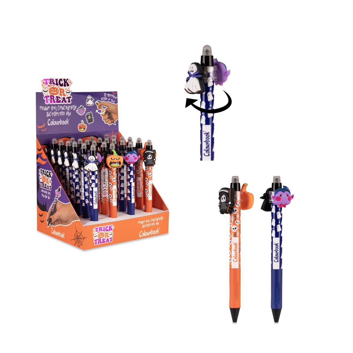 Penna cancellabile twist 360° halloween