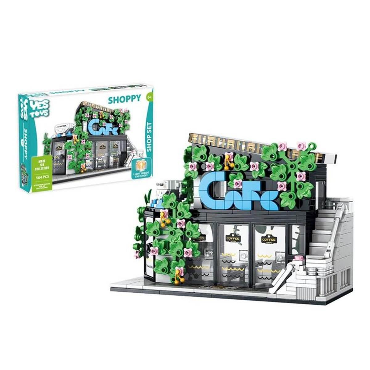 Costruzioni coffee house caffetteria con luci 564 pezzi
