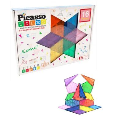 Costruzioni magnetiche geometriche 16 pezzi