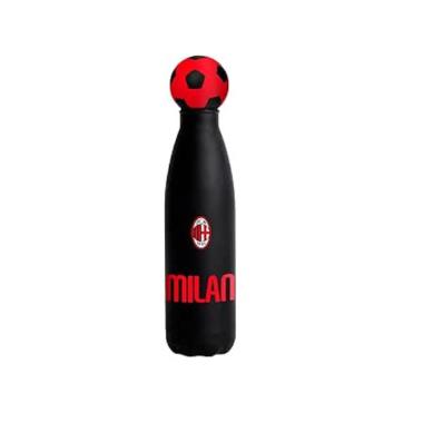 Borraccia termica ac milan tappo a forma di pallone bottle 500ml