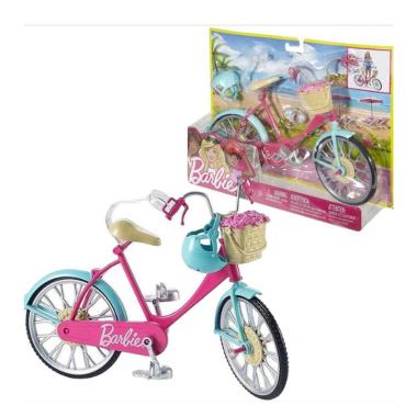 Mattel barbie bicicletta con casco