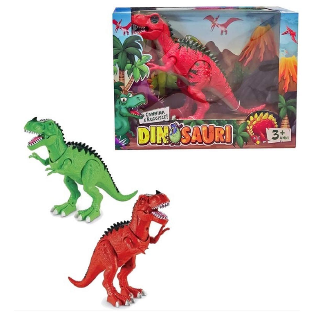 Dinosauro gigante cammina e ruggisce