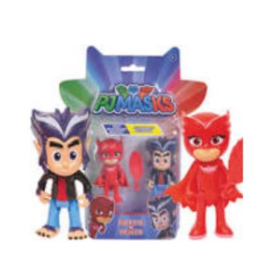 Pj masks coppia persomaggi gufetta e how