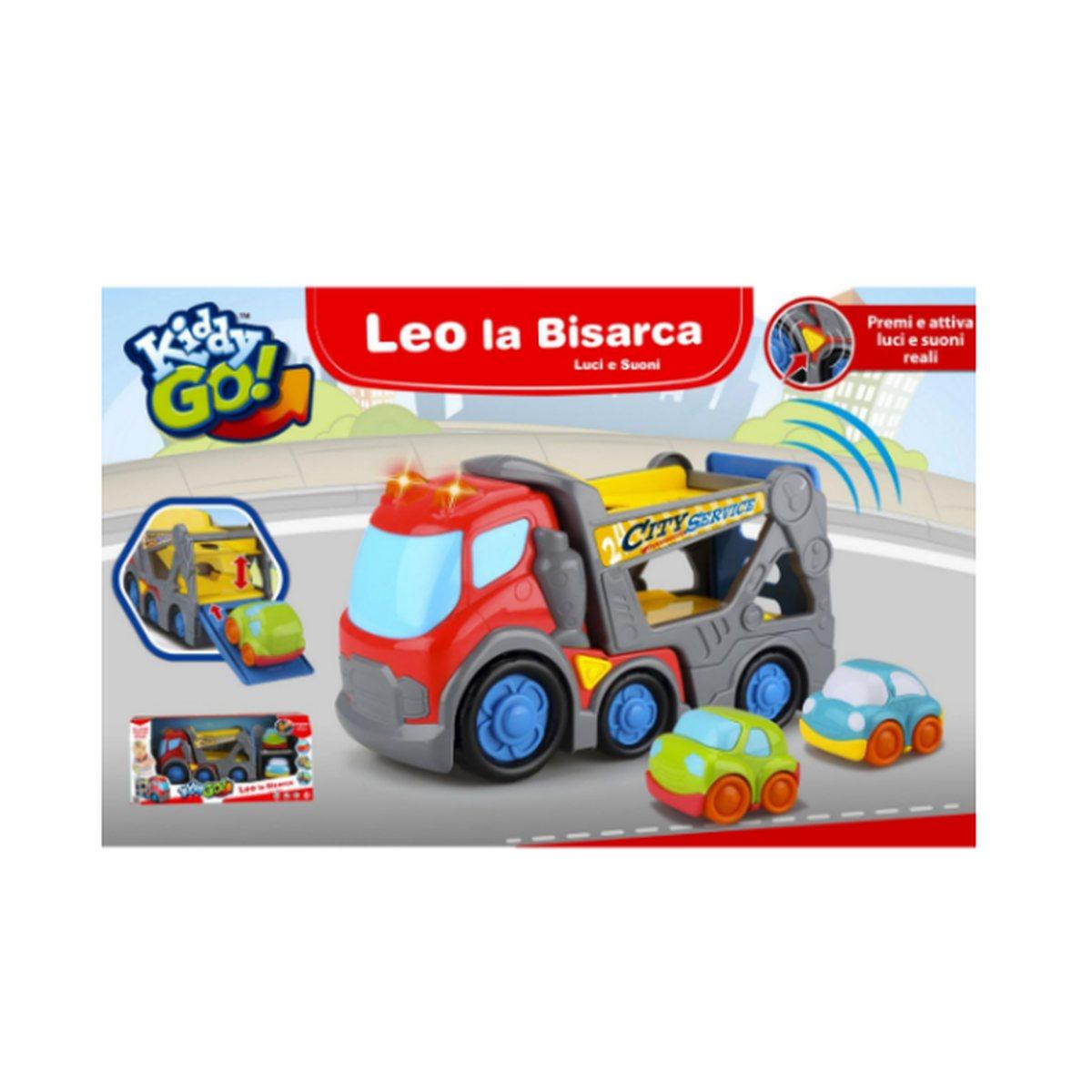 Kiddygo leo bisarca e 2 auto luci e suoni