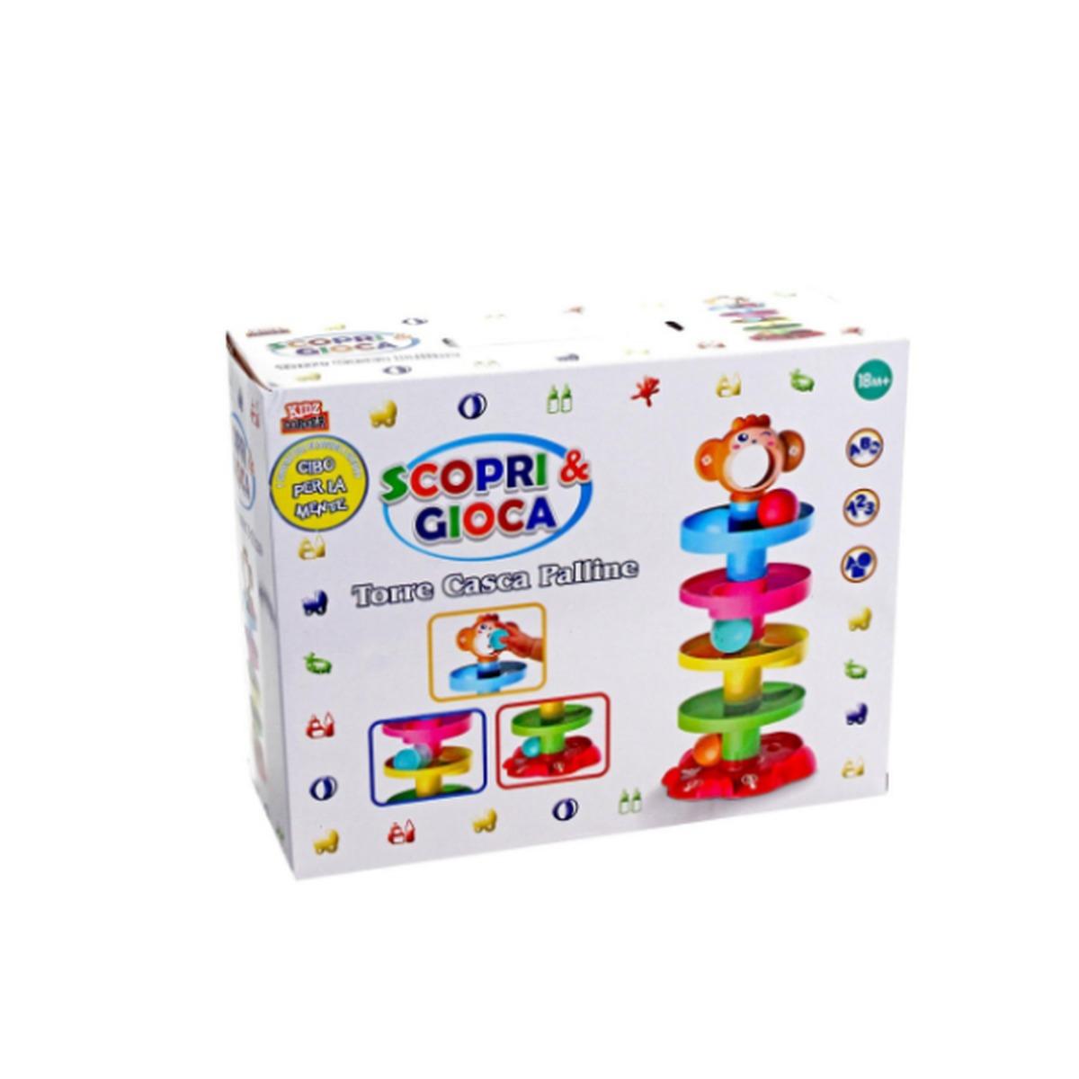 SCOPRI E GIOCA-TORRE CASCA PALLINE<br />