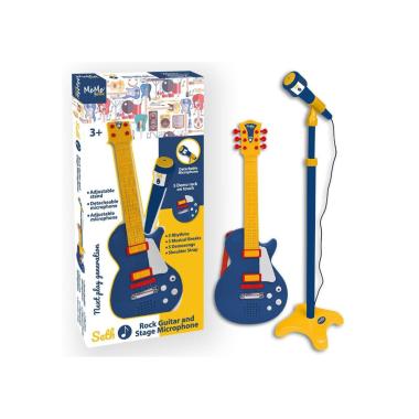 Chitarra rock e asta microfono seth