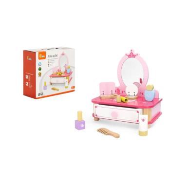 Specchiera legno da tavolo e accessori