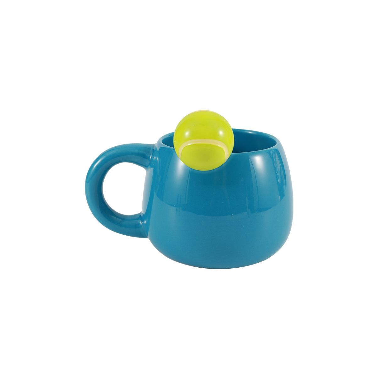 Tazza in ceramica con charm tennis